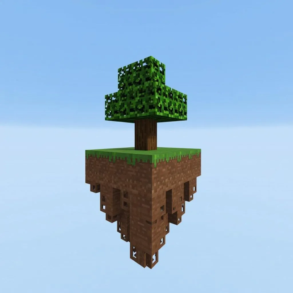 Hòn đảo Skyblock trong Minecraft