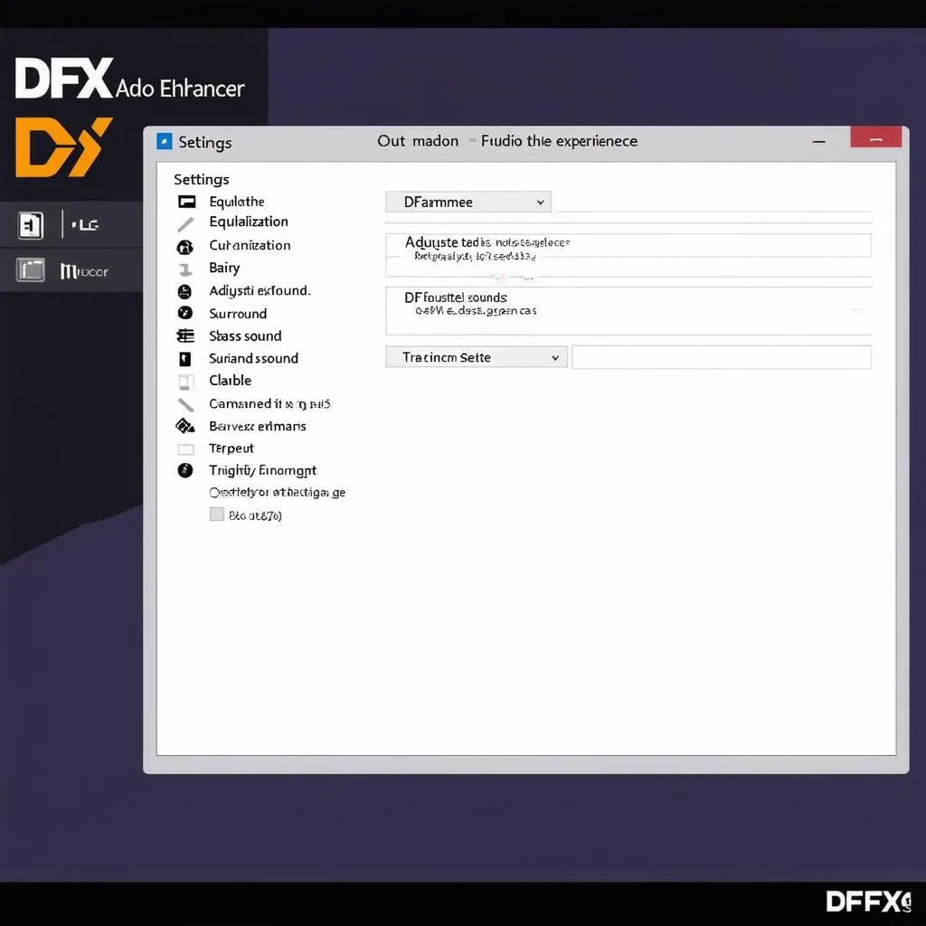 DFX Audio Enhancer Settings 