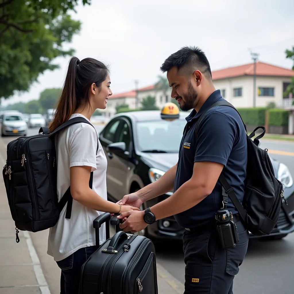 Di chuyển bằng taxi tại Rạch Giá