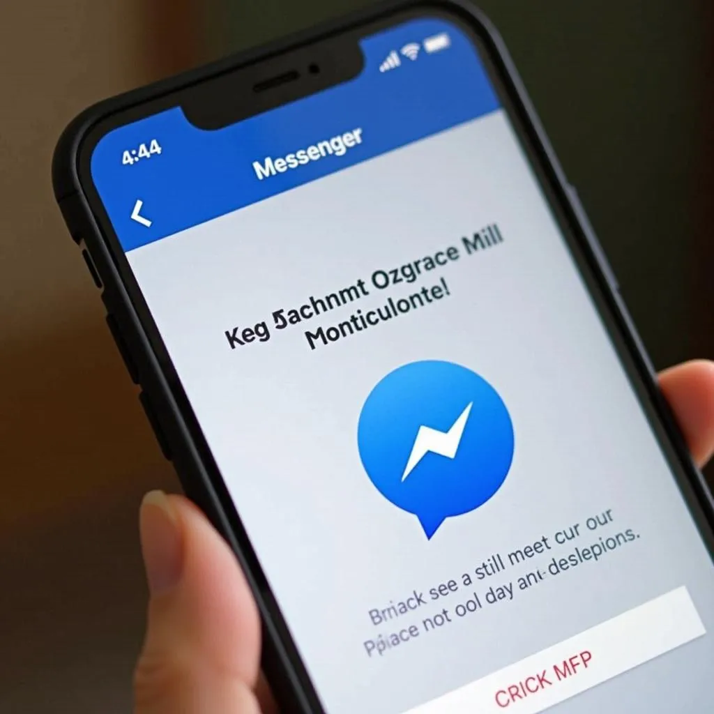 Điện thoại bị lỗi Messenger