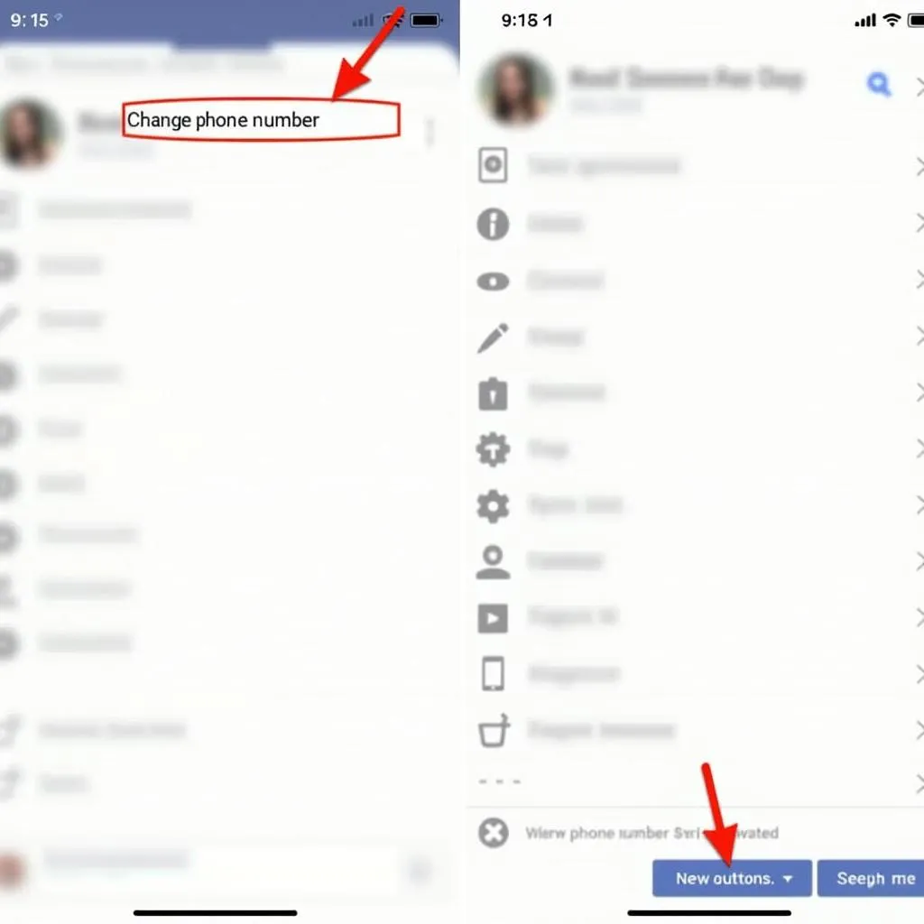 Cách đổi số điện thoại Facebook trên điện thoại