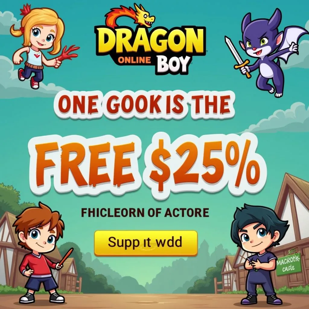 Hình ảnh quảng cáo Dragon Boy Online cho acc miễn phí