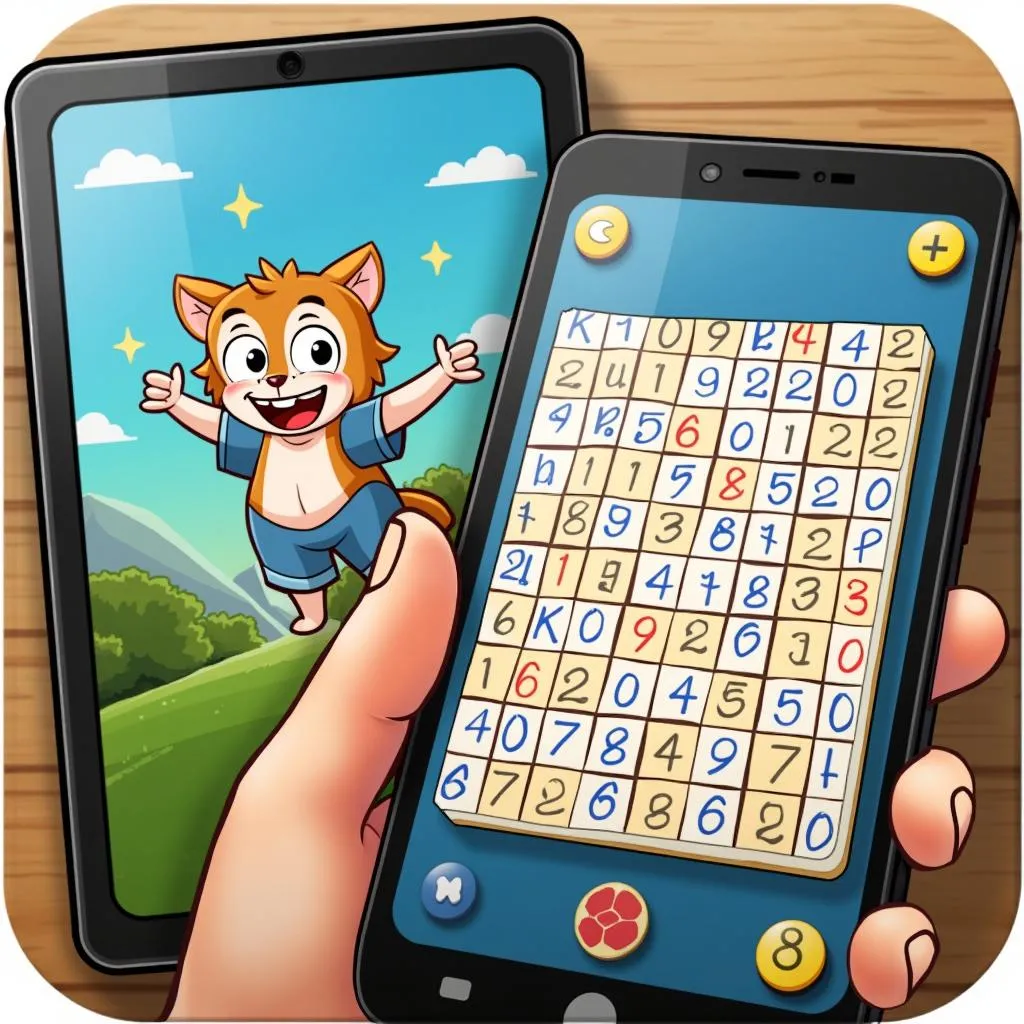 Game giải đố trên điện thoại