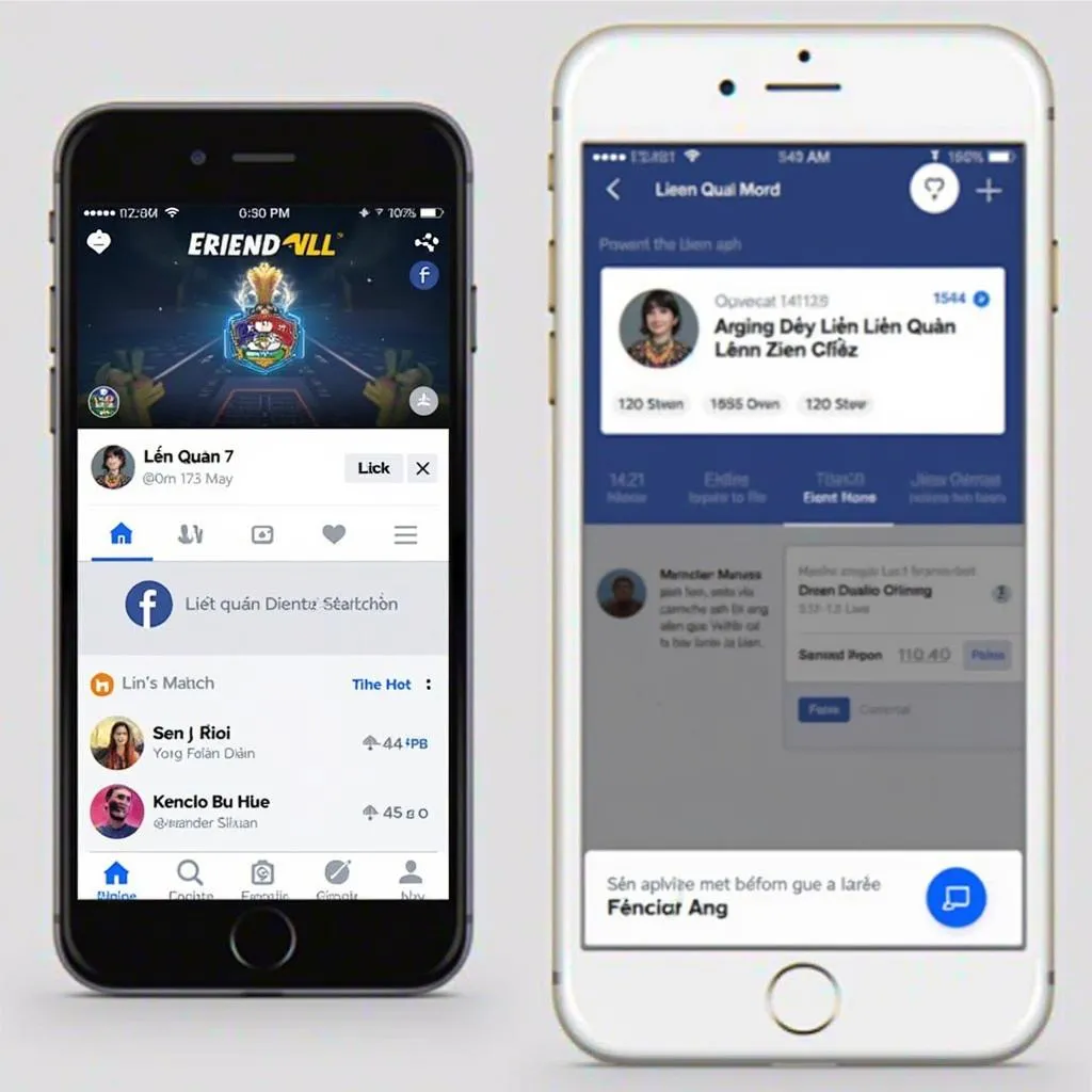 Gắn đăng Liên Quân Mobile lên Facebook