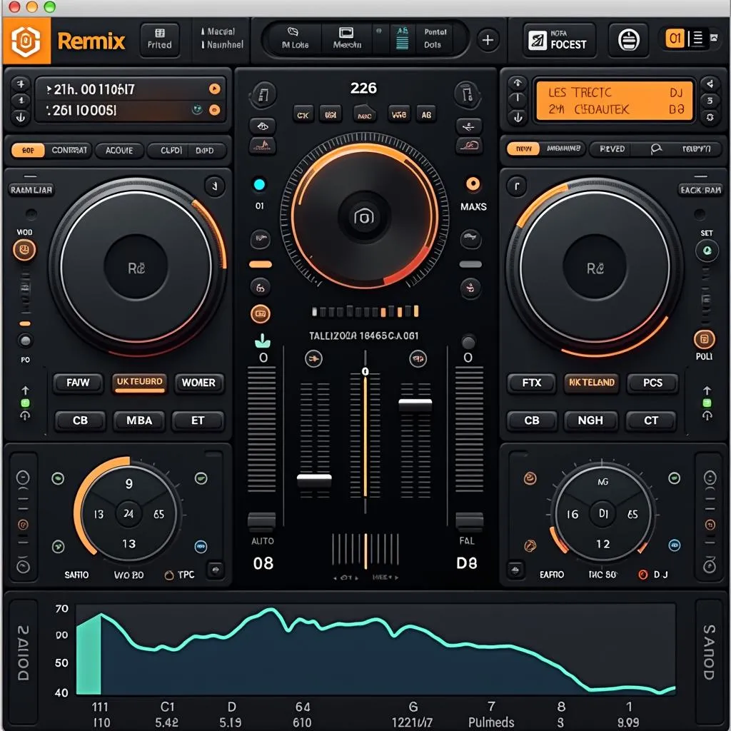 Giao diện phần mềm DJ