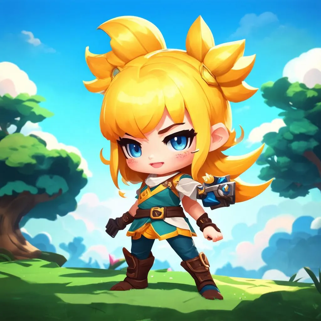 Hình ảnh tướng Liên Quân chibi trong game