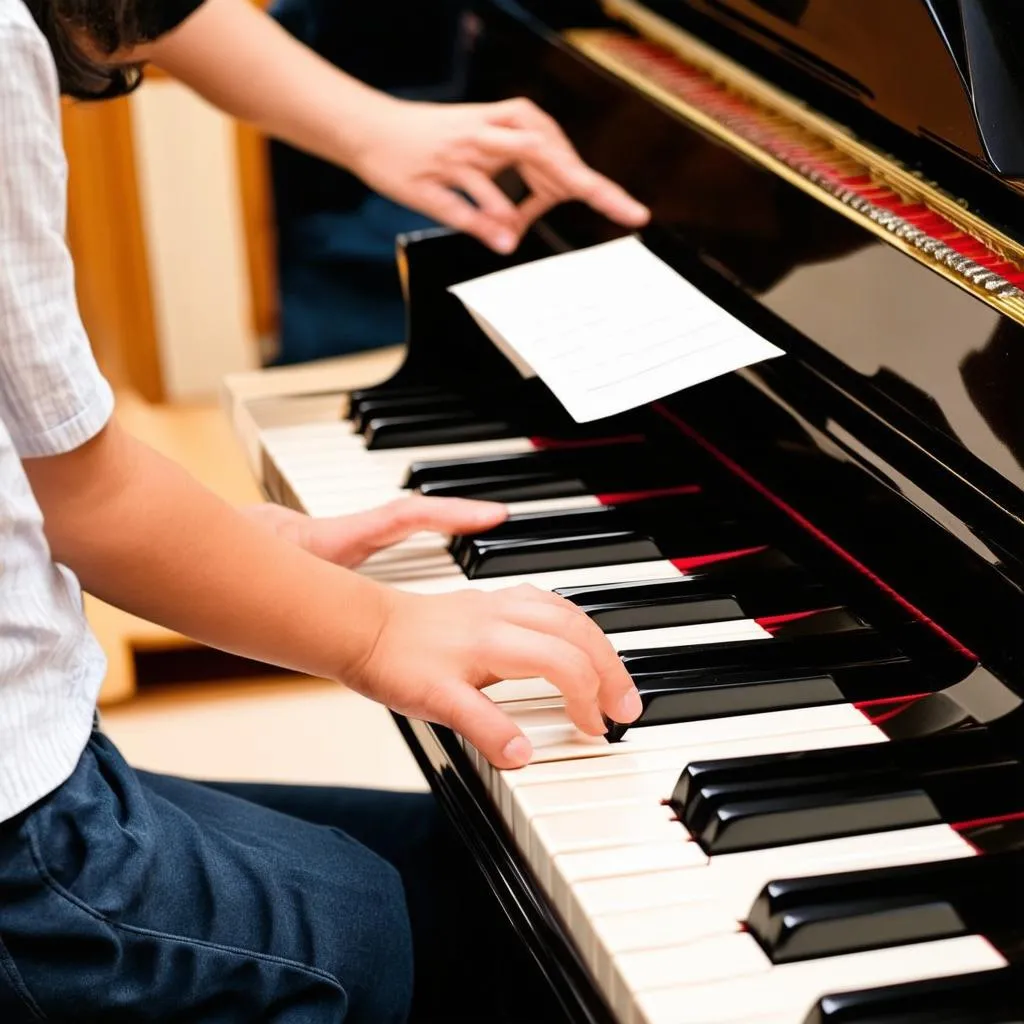 Học chơi piano