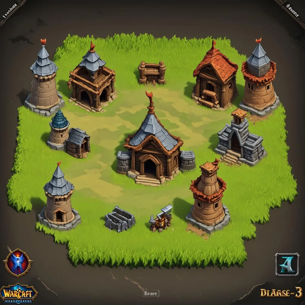 human warcraft 3 buildings