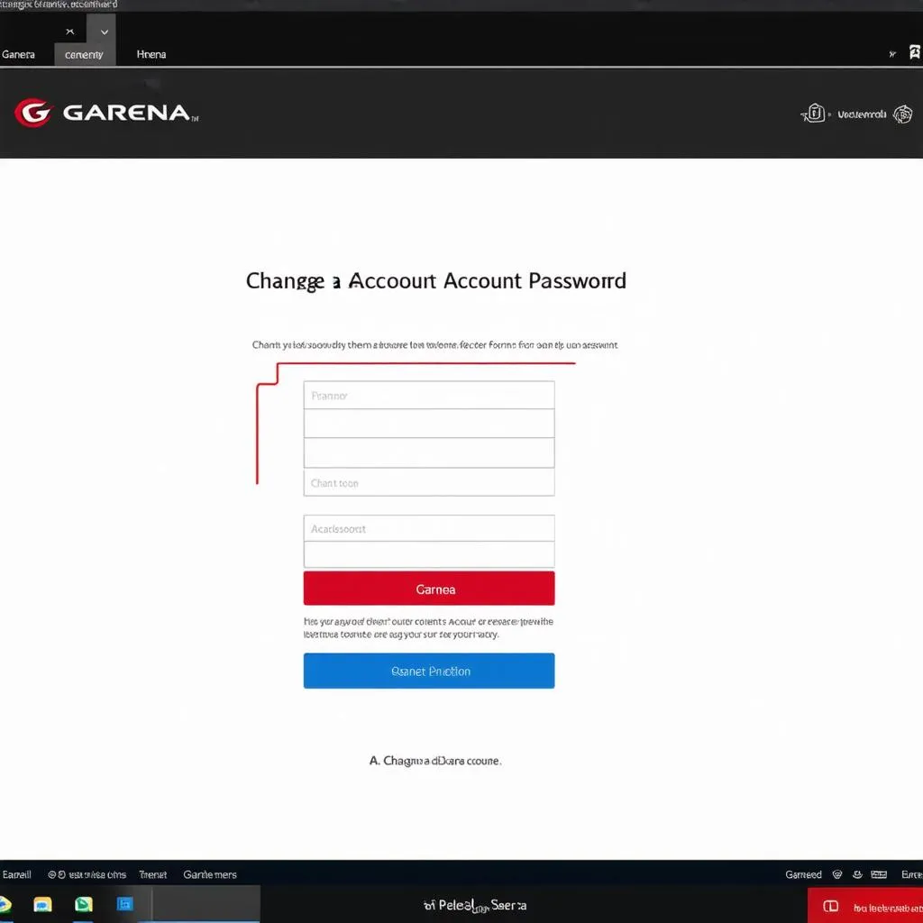 Đổi mật khẩu Garena