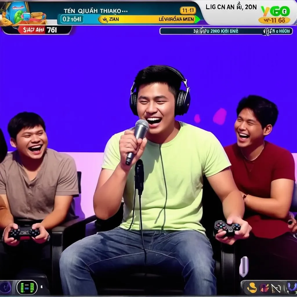 Hình ảnh game thủ chơi karaoke trong Liên Quân Mobile