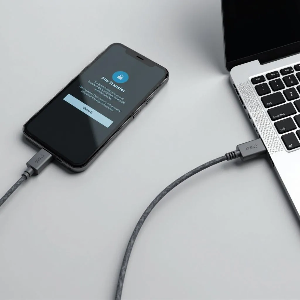 Kết nối điện thoại với máy tính bằng cáp USB