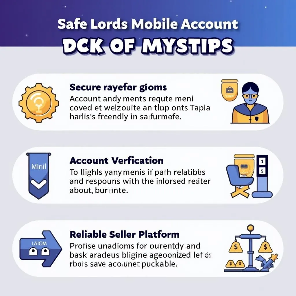 Hình ảnh kinh nghiệm mua acc lords mobile an toàn