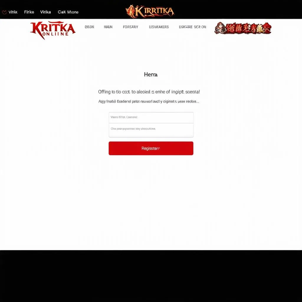 Trang web chính thức của Kritika Online