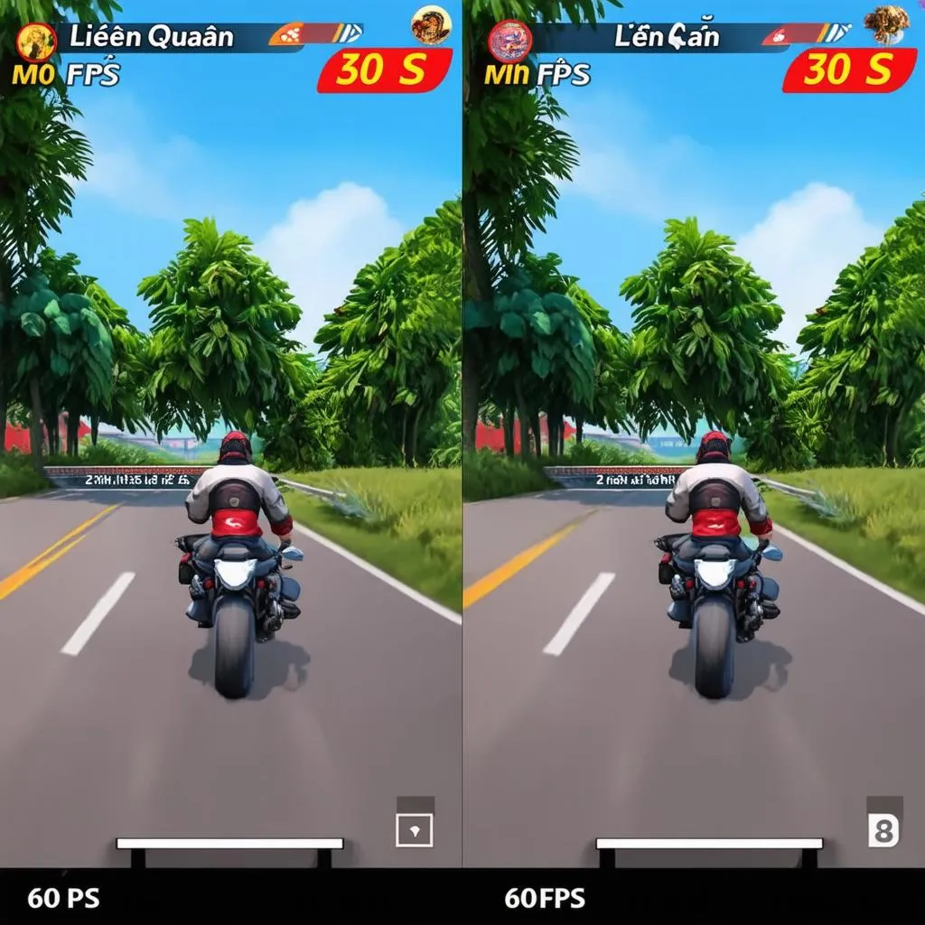 Liền Quân Mobile 60FPS vs 30FPS