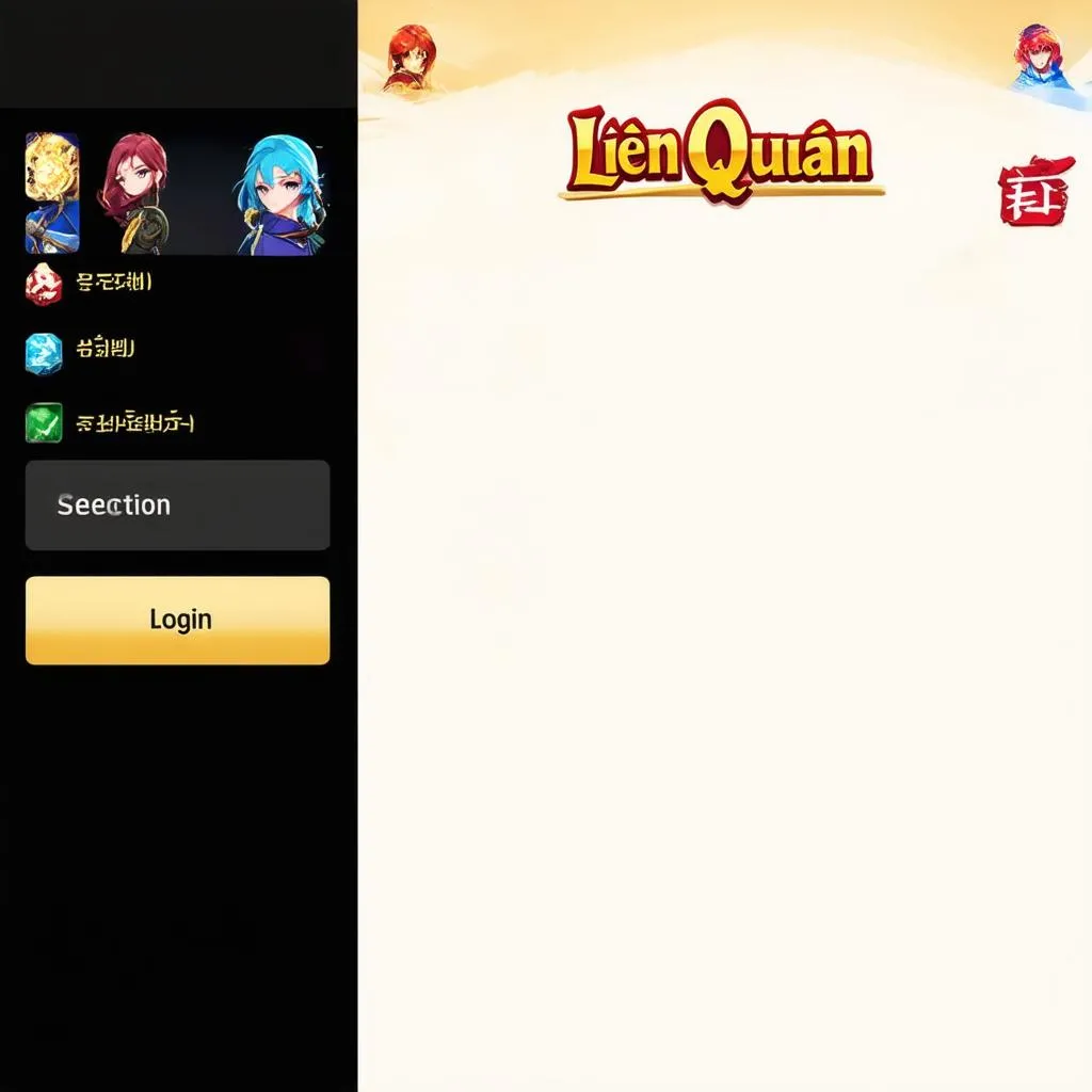 Giao diện game Liên Quân Mobile