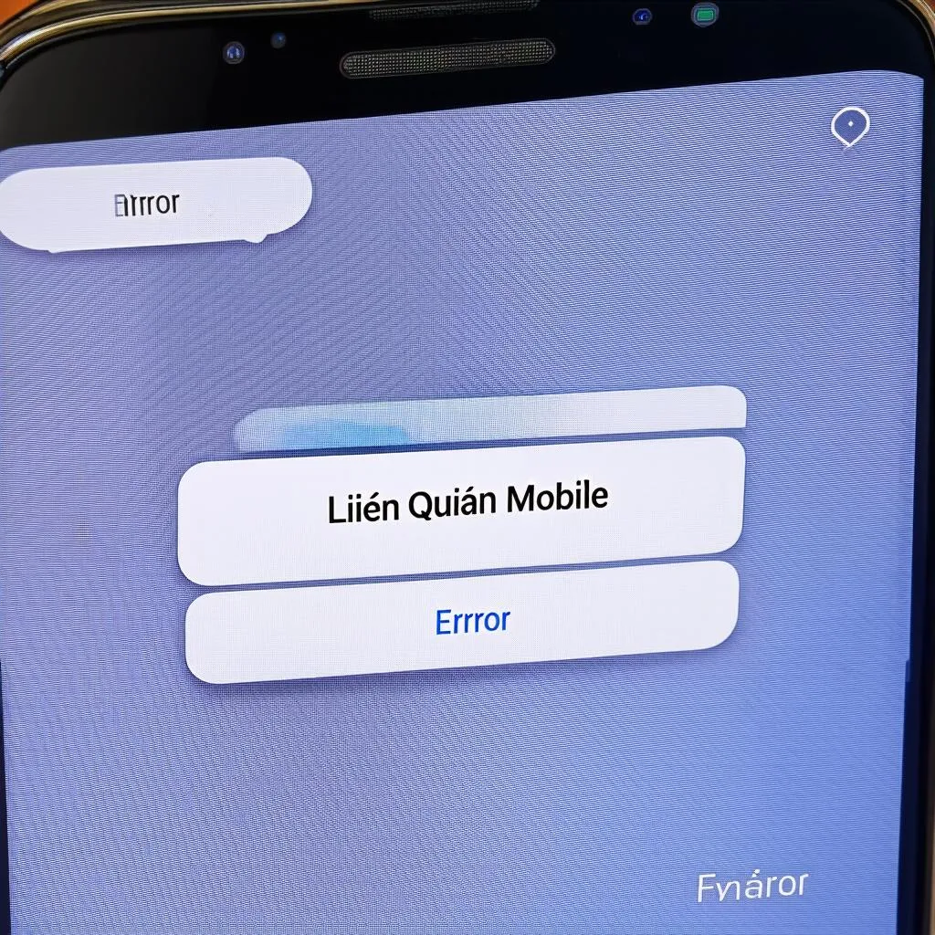 Thông báo lỗi Liên Quân Mobile