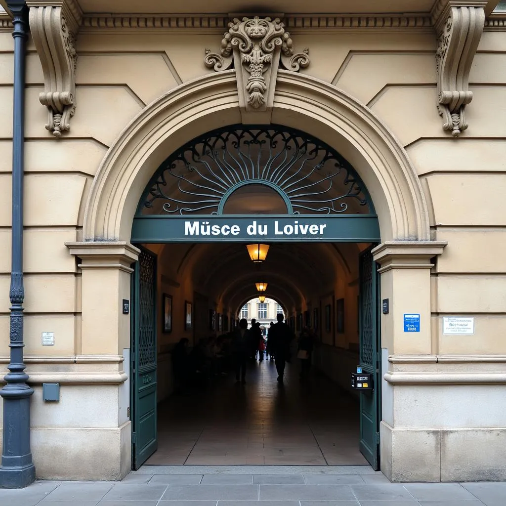 Lối vào ga tàu điện ngầm Palais Royal - Musée du Louvre