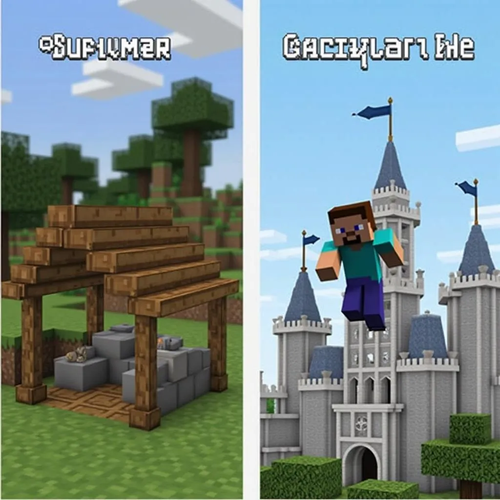 Lựa chọn chế độ chơi Minecraft PE