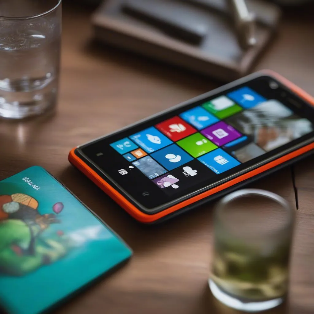 Điện thoại Lumia 625 trên bàn