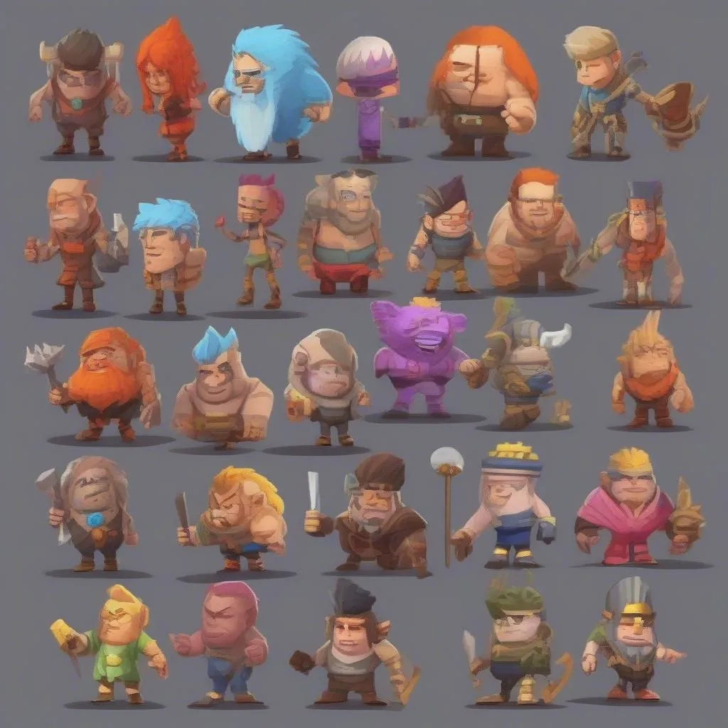 minigiants.io characters