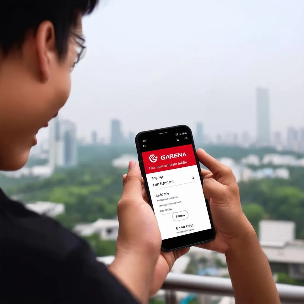 Nạp thẻ Liên Quân Mobile qua ứng dụng Garena