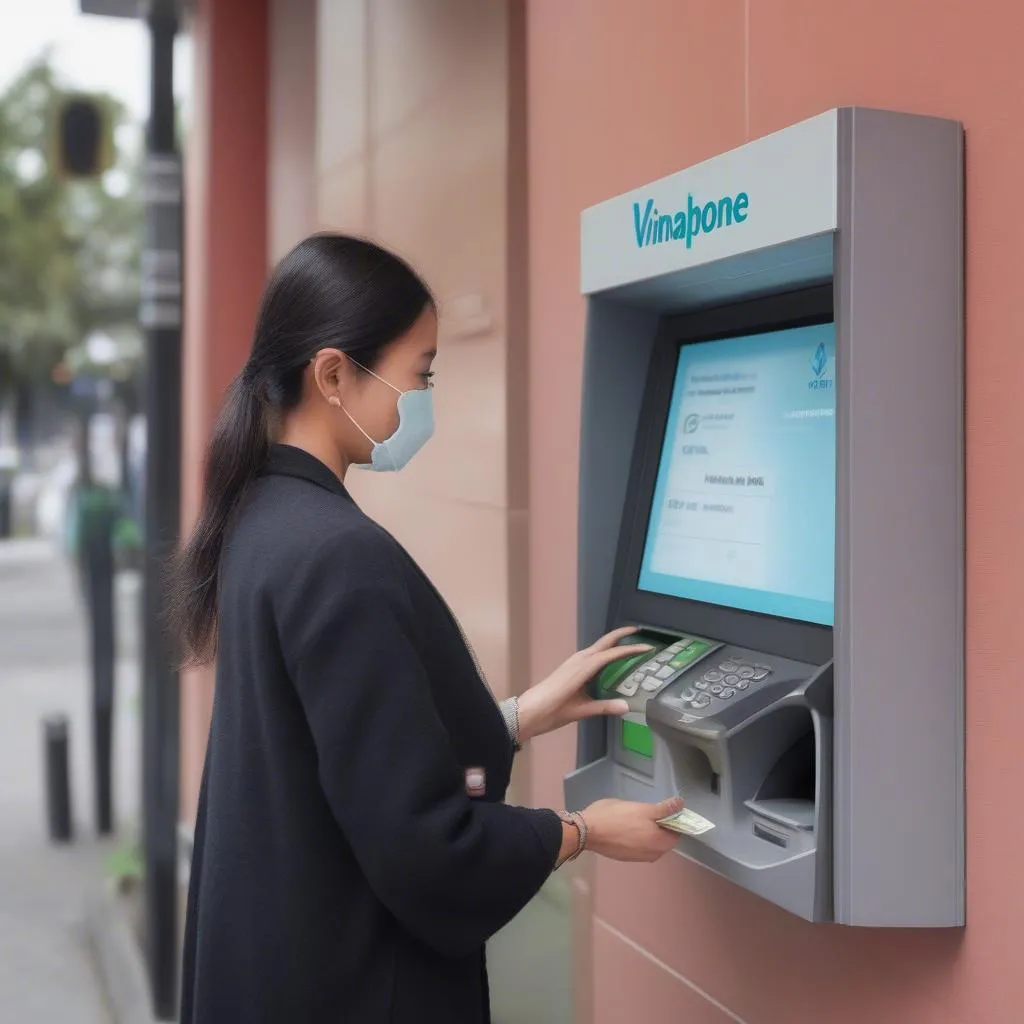 Nạp tiền điện thoại qua ATM