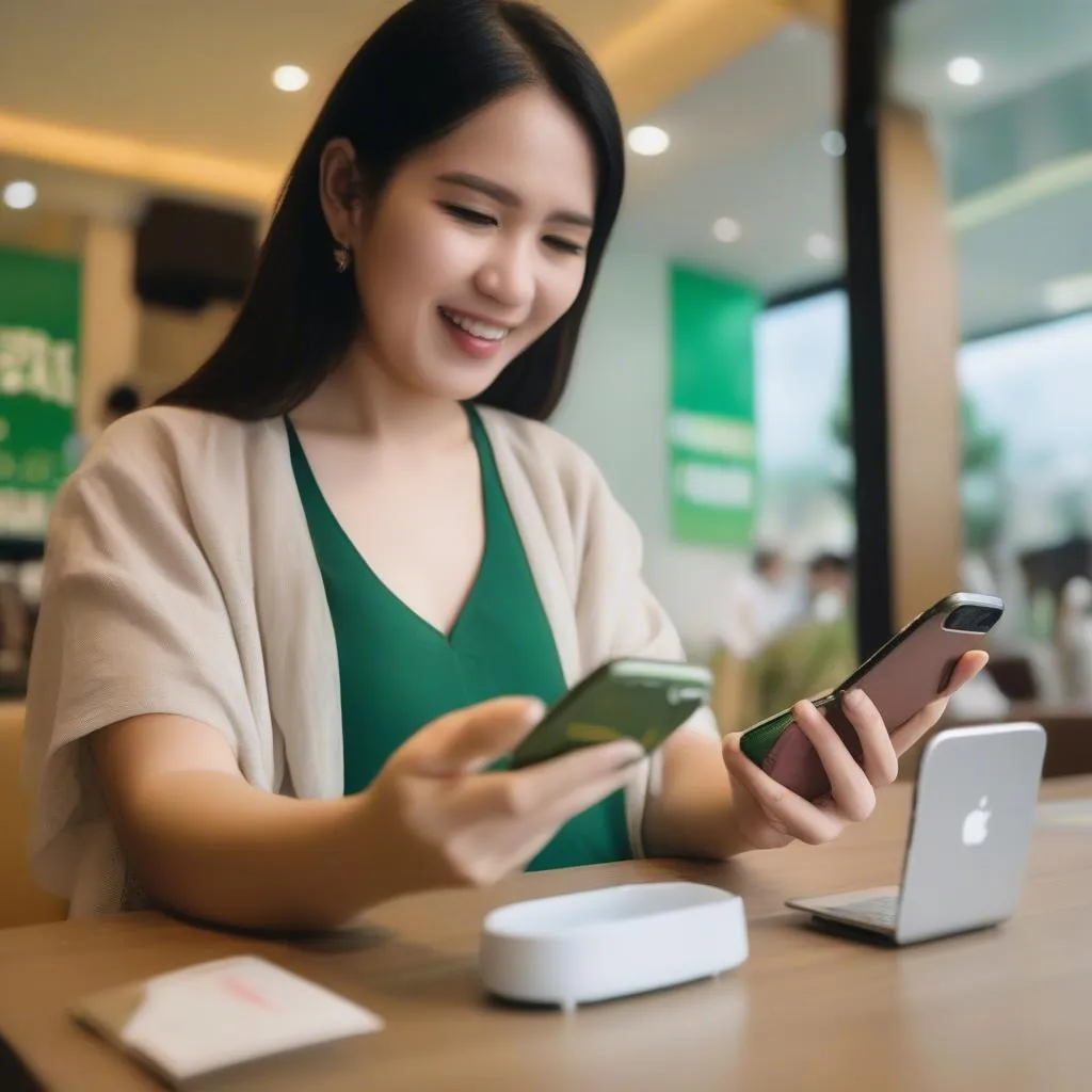 Nạp tiền qua ứng dụng Vietcombank