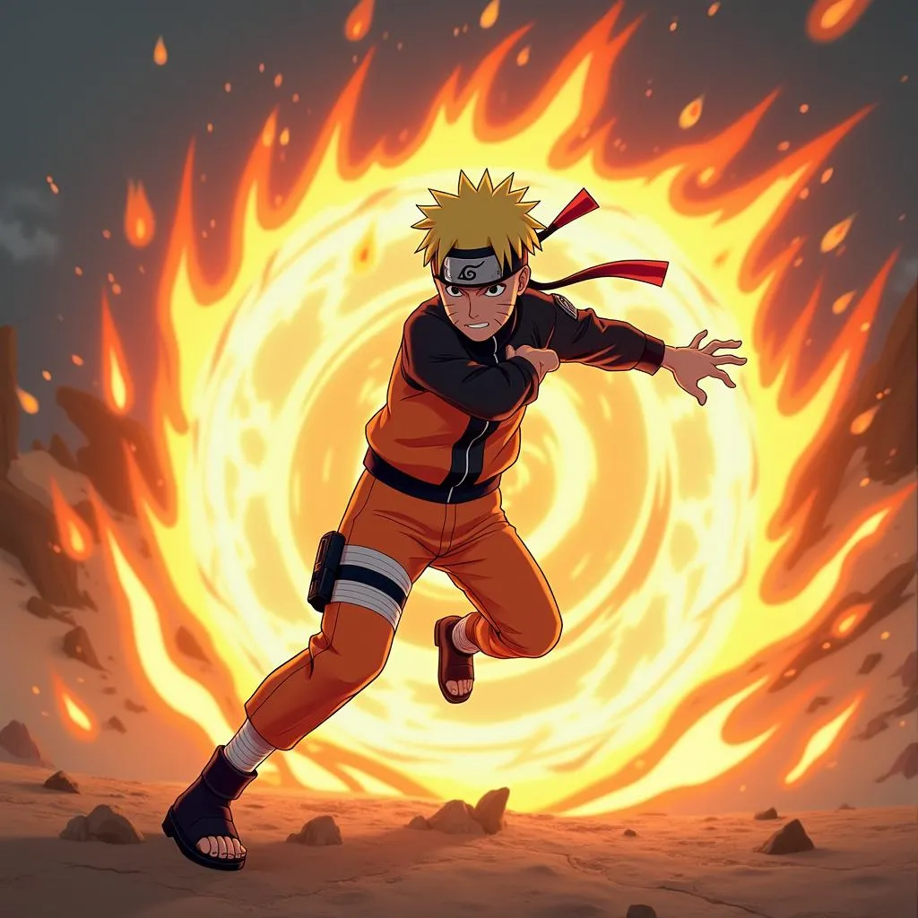 Naruto sử dụng Rasengan