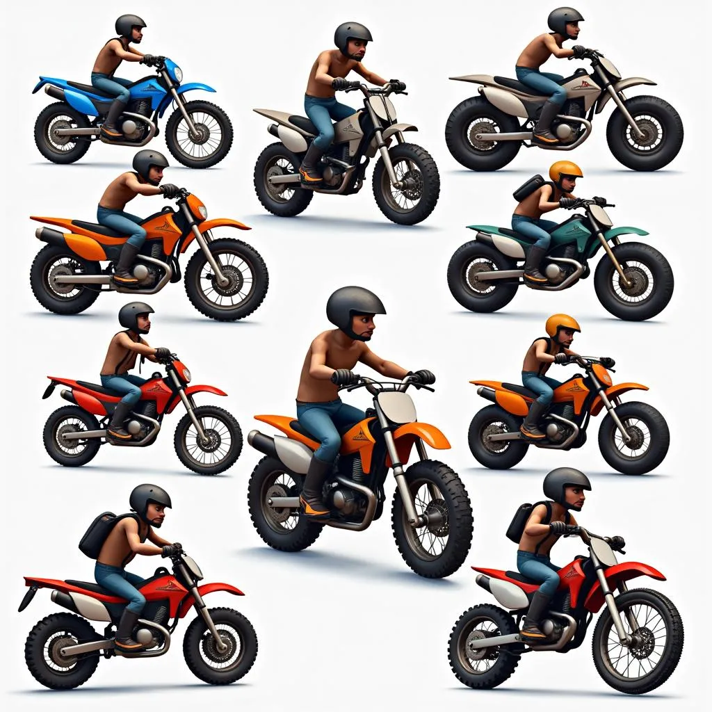 Nhân vật và xe trong game Roadrash