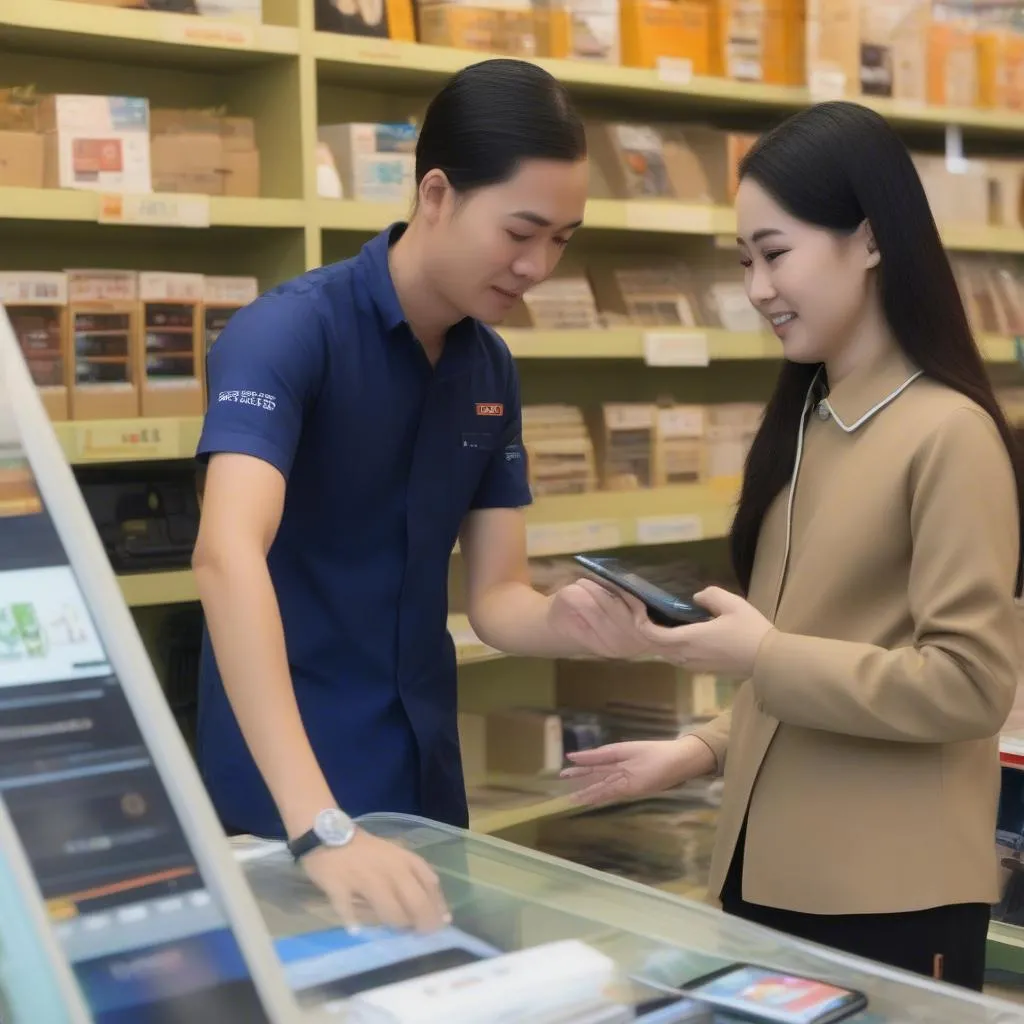 Nhân viên tư vấn nhiệt tình tại Viettel Store