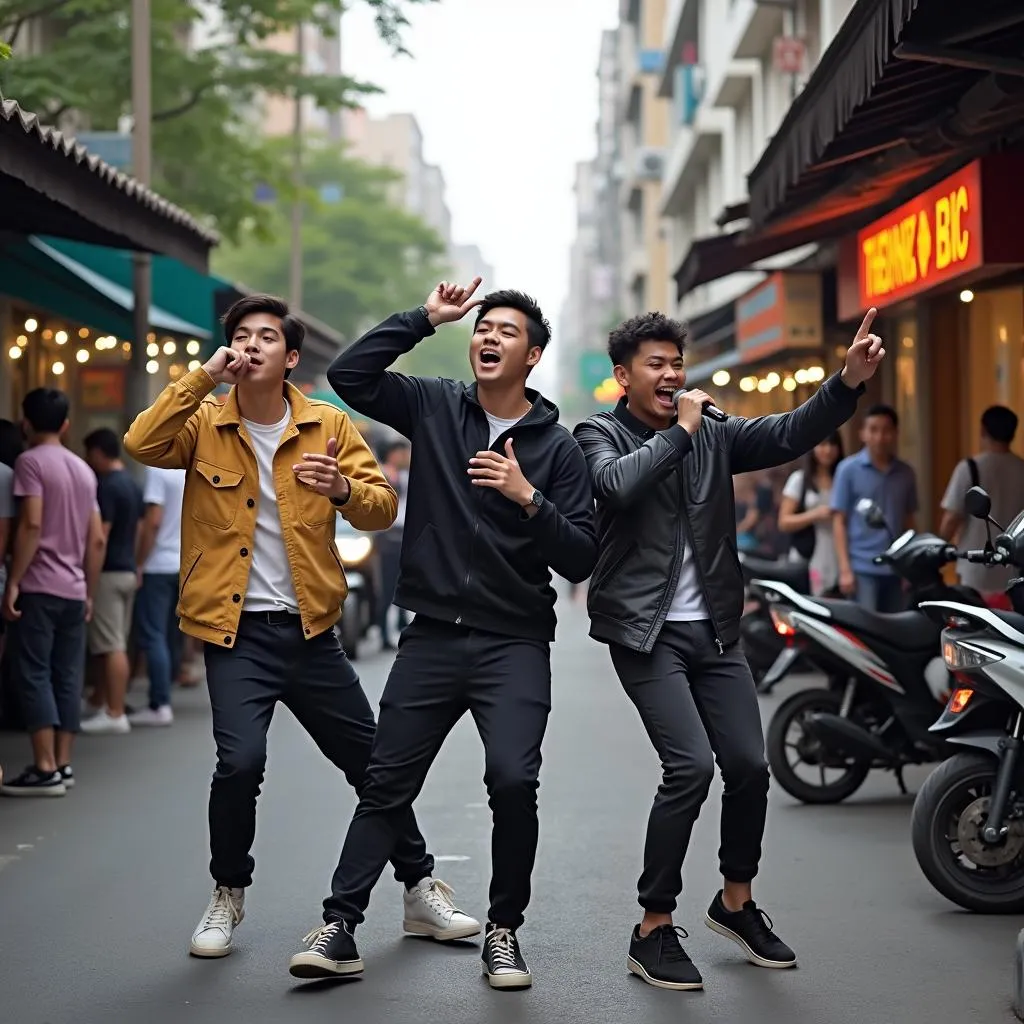 Nhóm Bạn Trẻ Beatbox Trên Phố Đi Bộ Hồ Gươm