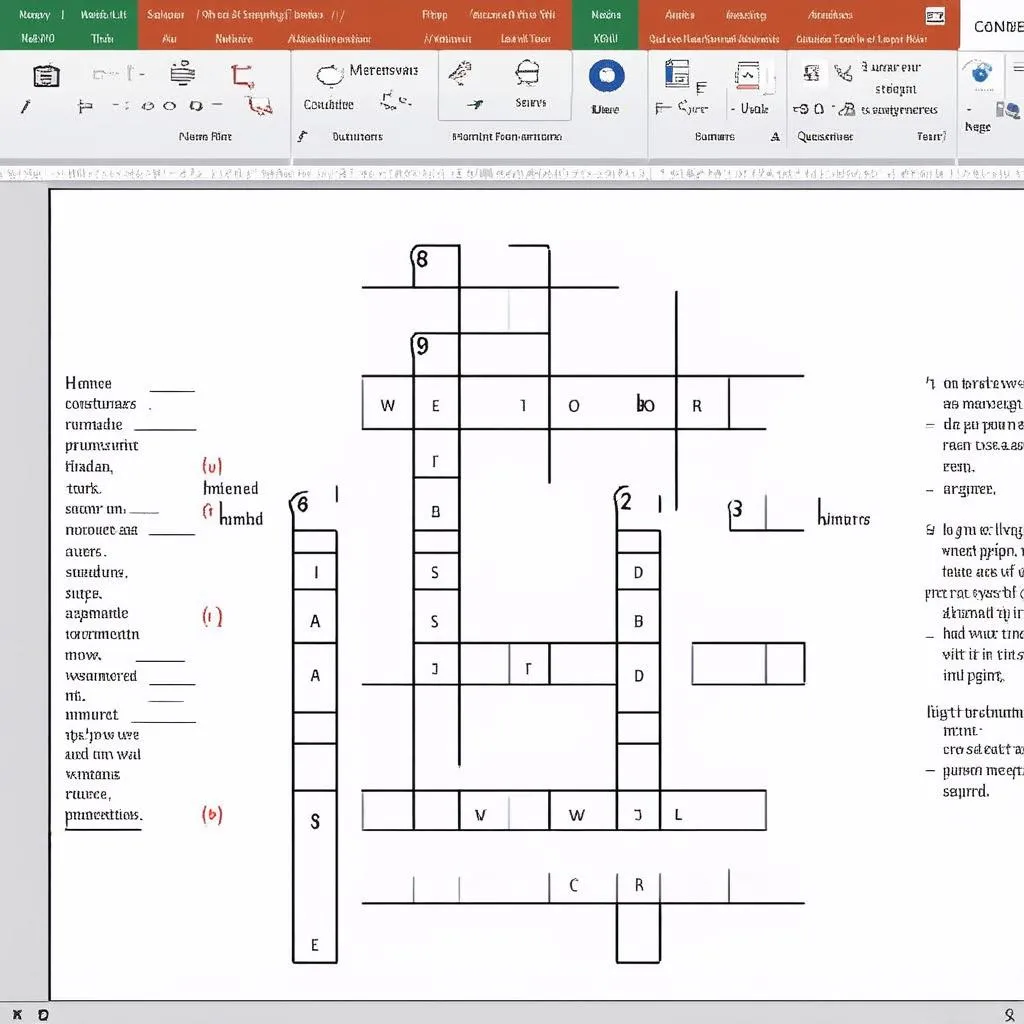 ô chữ trên powerpoint