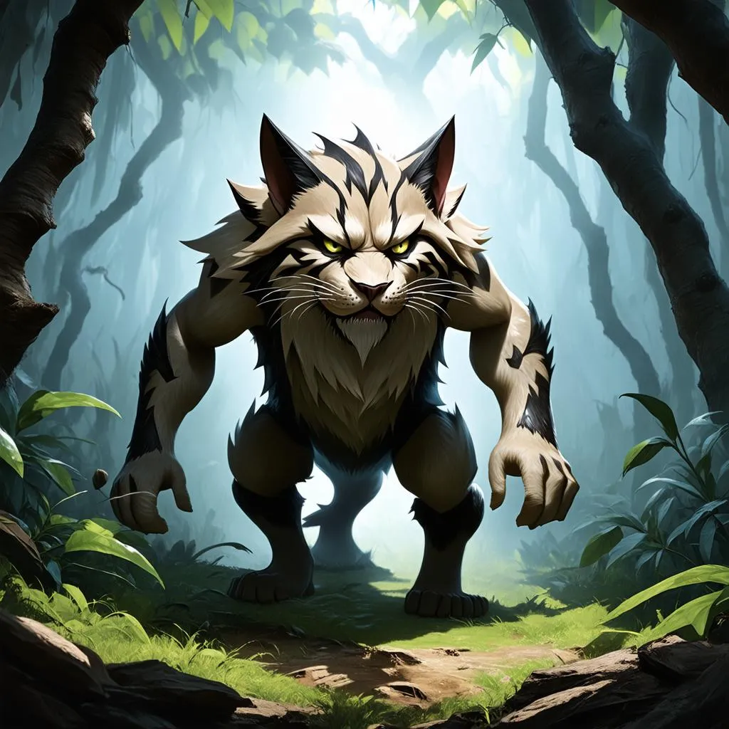 Rengar trong rừng xanh