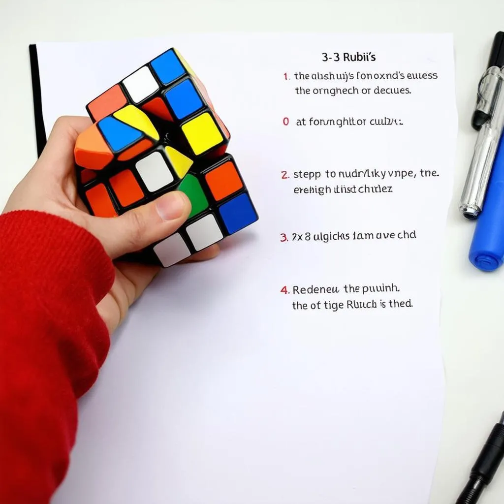 Hướng dẫn giải Rubik 3x3 cho người mới chơi