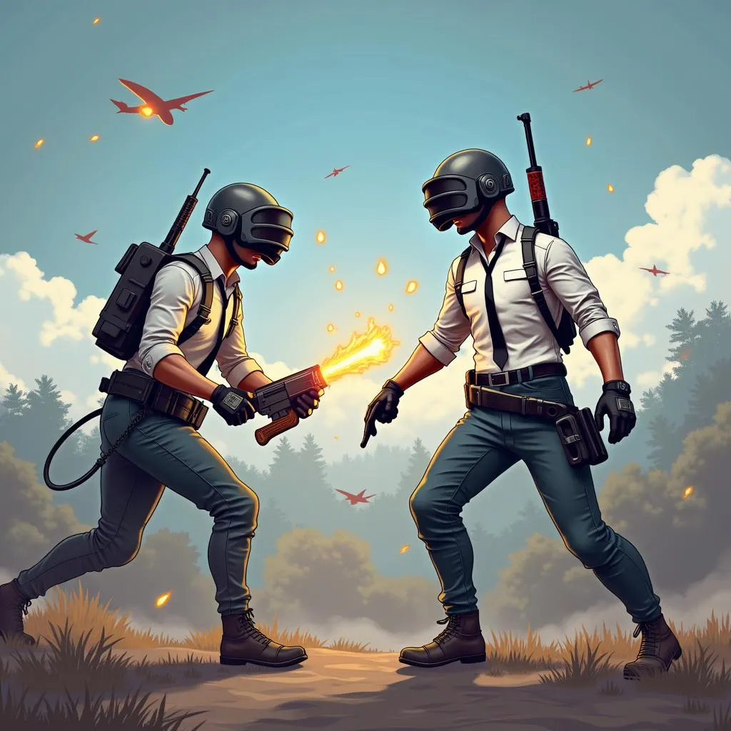 Hình ảnh minh họa rủi ro khi chia sẻ tài khoản PUBG