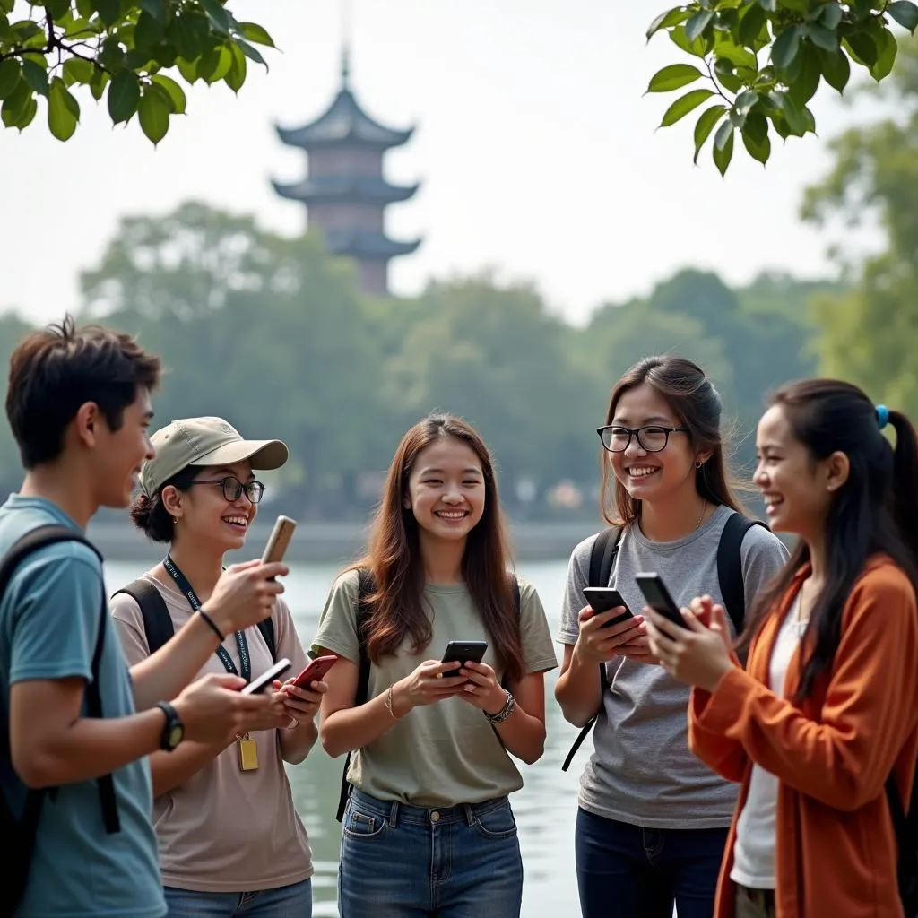 Săn Pokemon Go tại Hồ Gươm