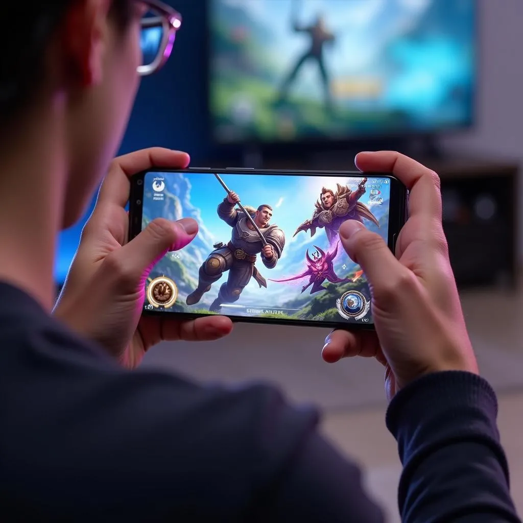 Samsung A20 chơi game Liên Quân