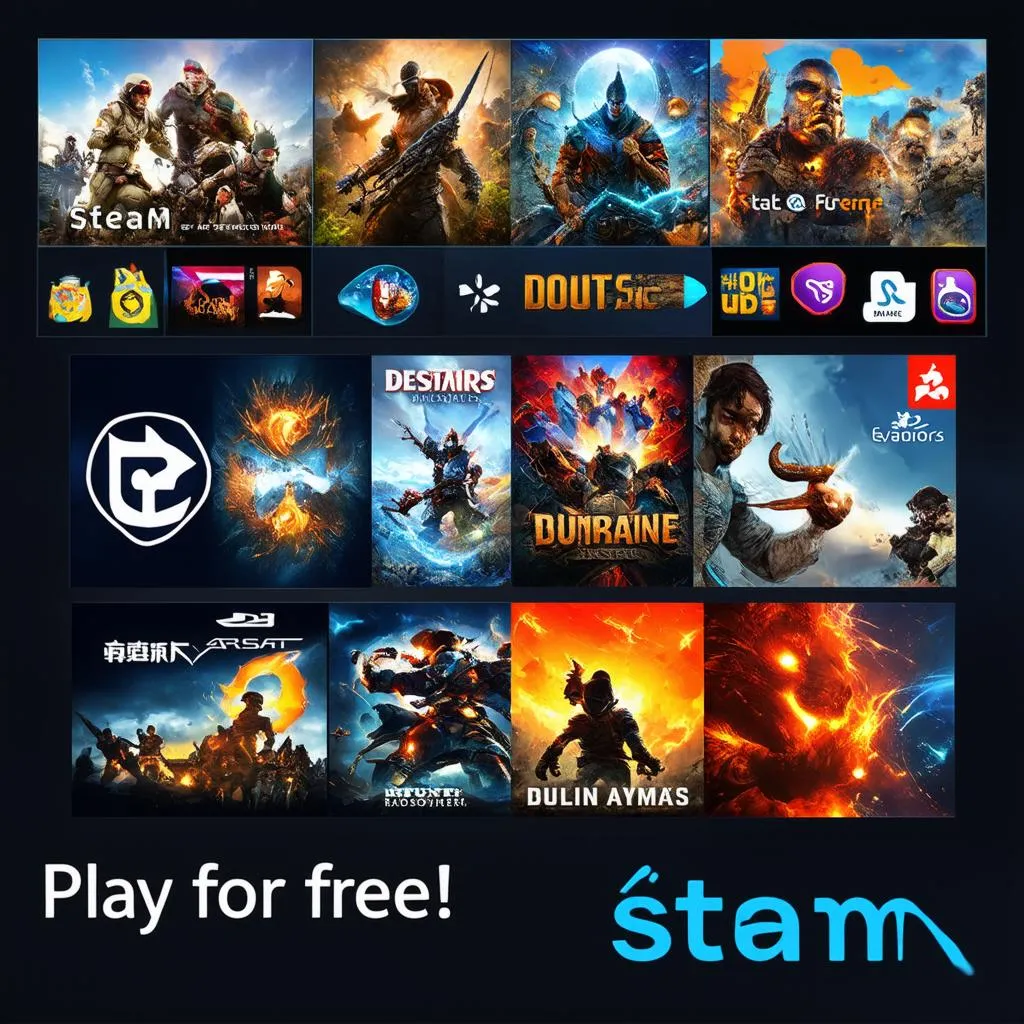 Chơi game miễn phí trên Steam