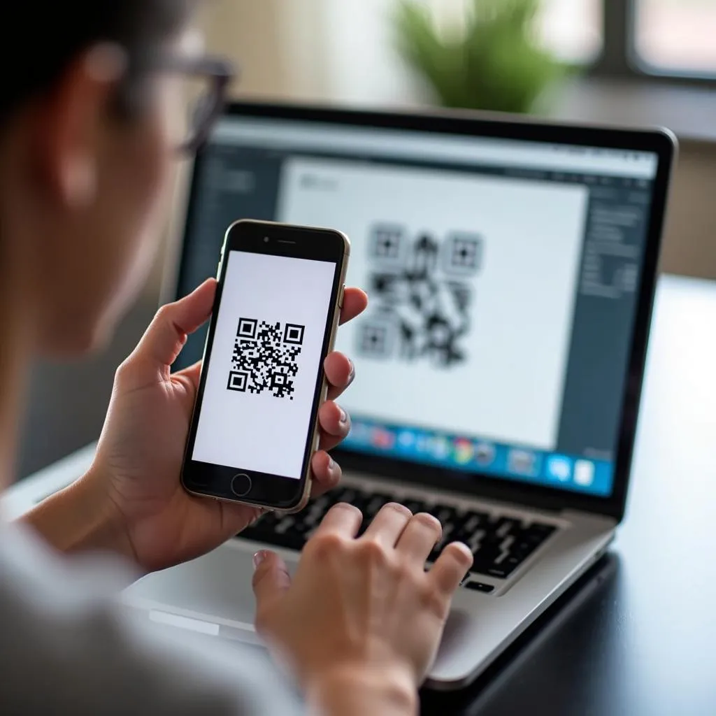 Sử dụng mã QR để truy cập website