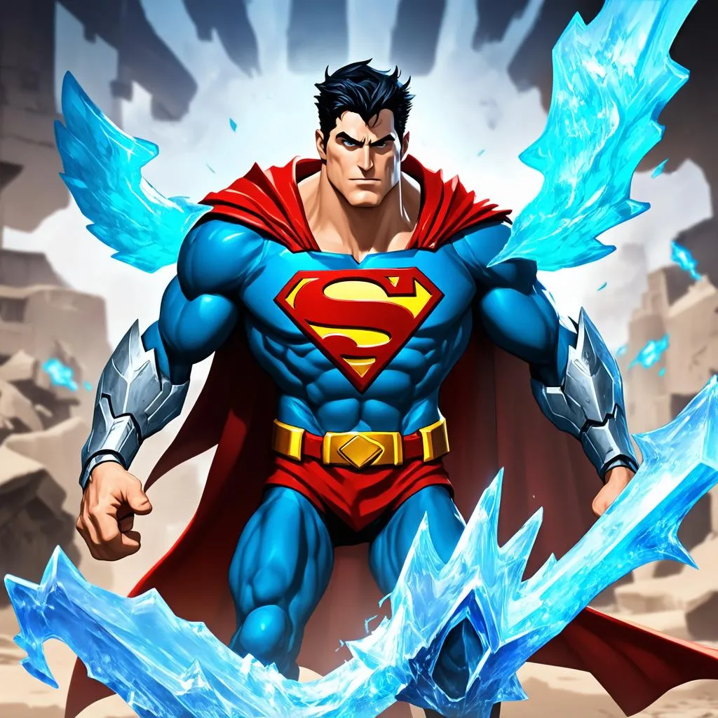 Superman với gia ba n phòng thủ