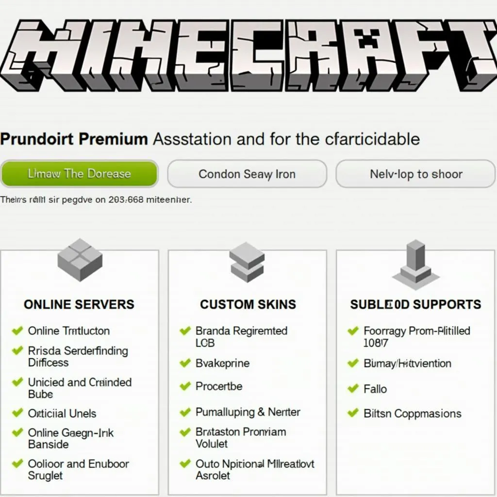 Tài khoản Minecraft Premium