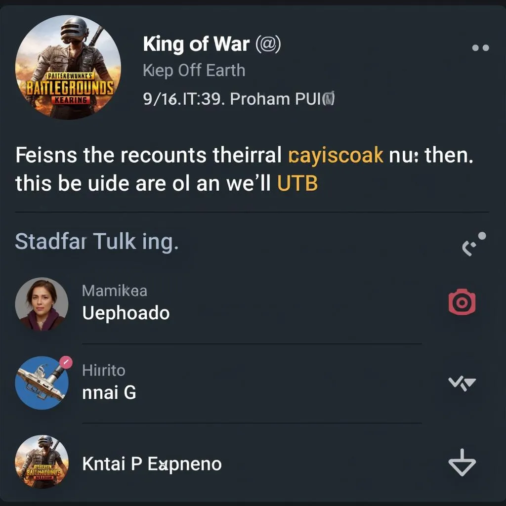 Thuê acc PUBG King Of War skin độc