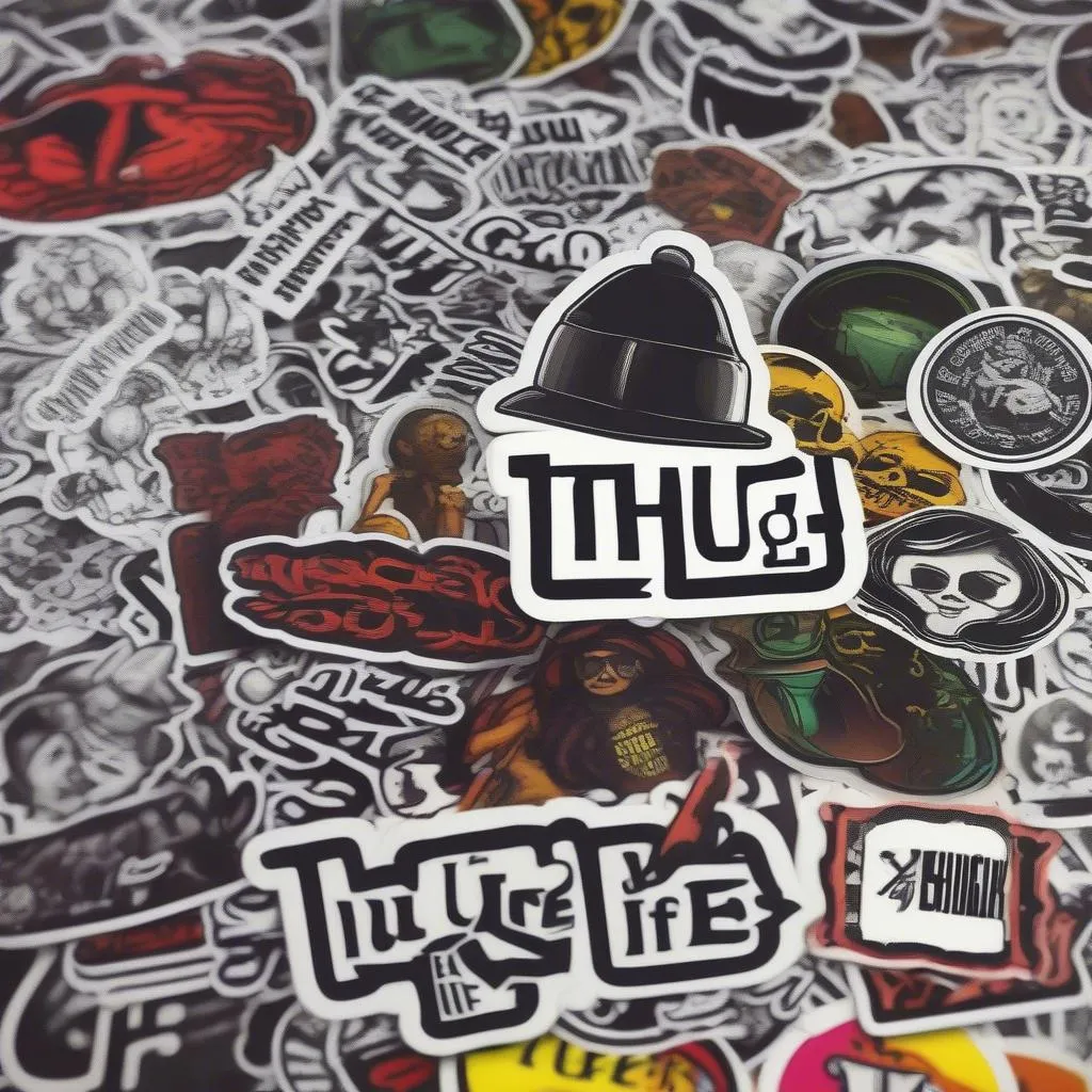 Thug Life sticker pack on Messenger