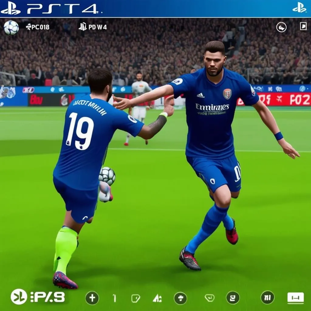 Trận đấu 2 vs 2 trong PES 2018