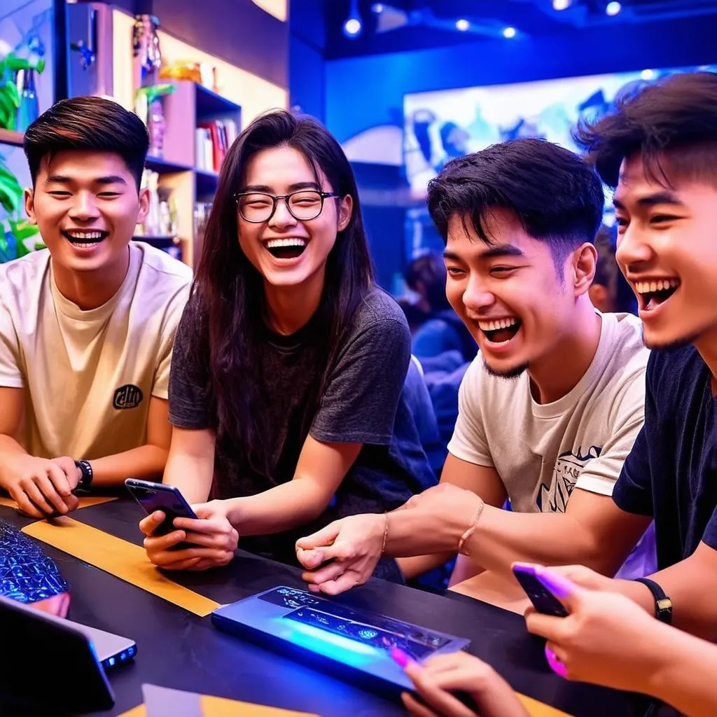 Chơi game Liên Quân với bạn bè