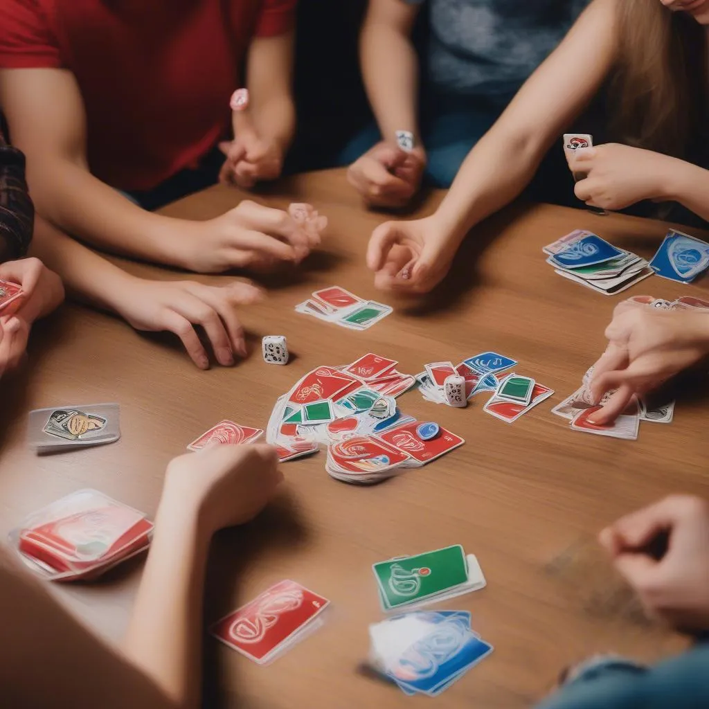 Uno Dice players