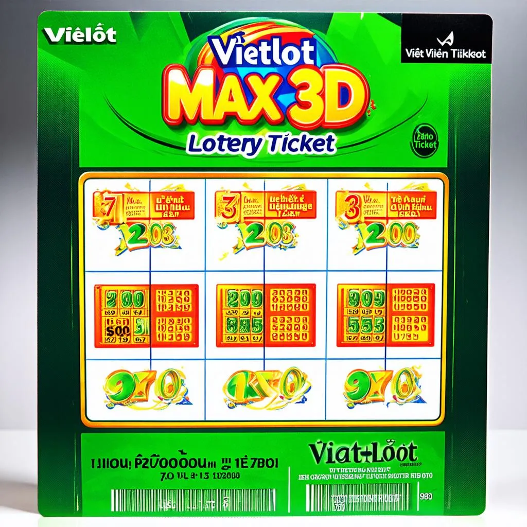 Vé số Vietlott Max 3D