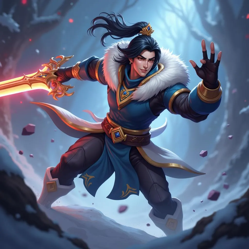 Xin Zhao Zhao gank đường thành công