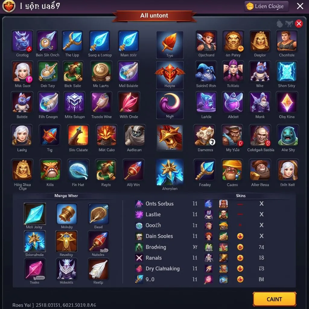 Hình ảnh acc Liên Quân VIP 100 full tướng full skin