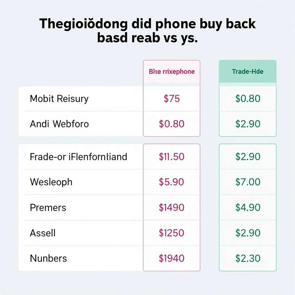 Bảng giá thu mua điện thoại cũ tại Thegioididong